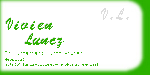 vivien luncz business card